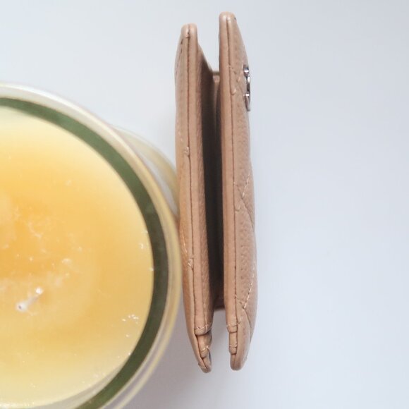 Chanel Classic Quilted Caviar Leather Bifold Wallet Beige with Silver CC Logo - Picture 11 of 14